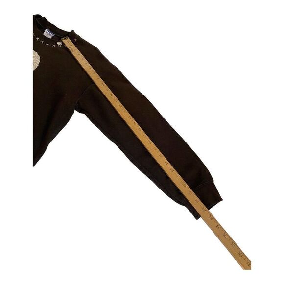 Vintage Gildan Snowman Sweatshirt Winter Size M Brown - Picture 12 of 13